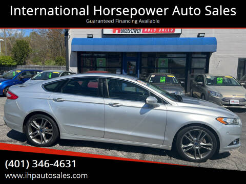 2014 Ford Fusion for sale at International Horsepower Auto Sales in Warwick RI