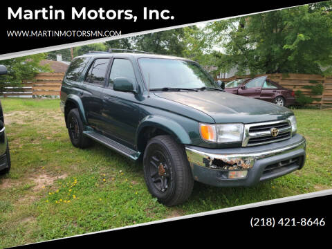 2000 Toyota 4Runner for sale at Martin Motors, Inc. in Chisholm MN