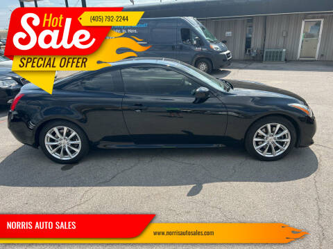 2013 Infiniti G37 Coupe for sale at NORRIS AUTO SALES in Oklahoma City OK