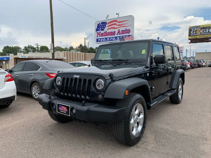 2012 Jeep Wrangler Unlimited for sale at Nations Auto Inc. II in Denver CO