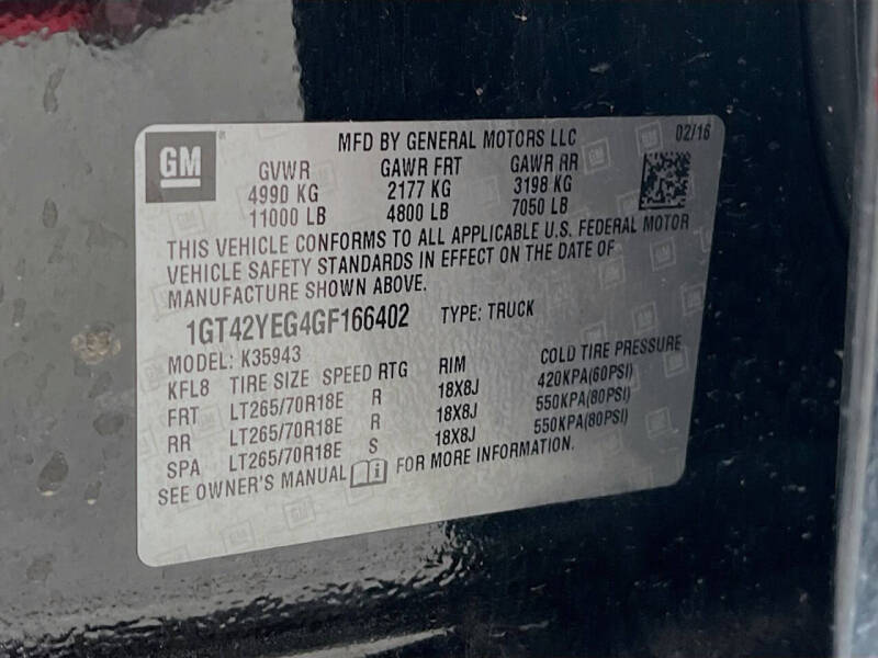2016 GMC Sierra 3500HD