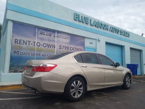 2014 Honda Accord for sale at Blue Lagoon Auto Sales in Plantation FL