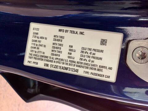 2022 Tesla Model 3
