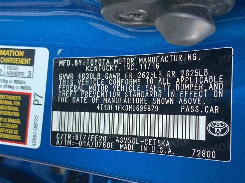 2017 Toyota Camry SE