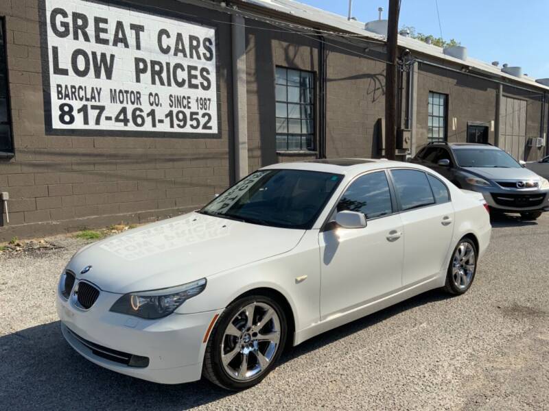 2009 BMW 5 Series for sale at BARCLAY MOTOR COMPANY in Arlington TX