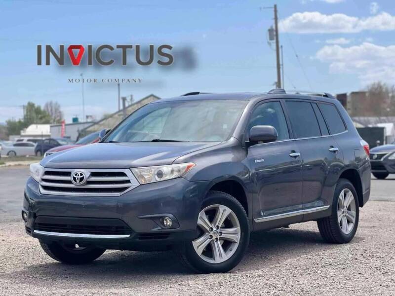 2013 Toyota Highlander for sale at INVICTUS MOTOR COMPANY in West Valley City UT