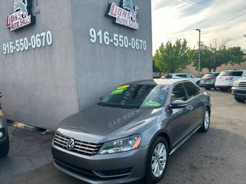 2013 Volkswagen Passat for sale at LIONS AUTO SALES in Sacramento CA