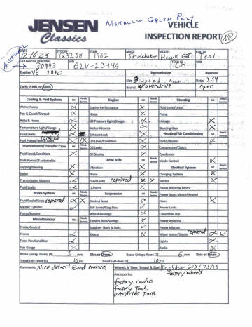1962 Studebaker Hawk