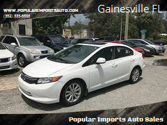 2012 Honda Civic for sale at Popular Imports Auto Sales in Gainesville FL