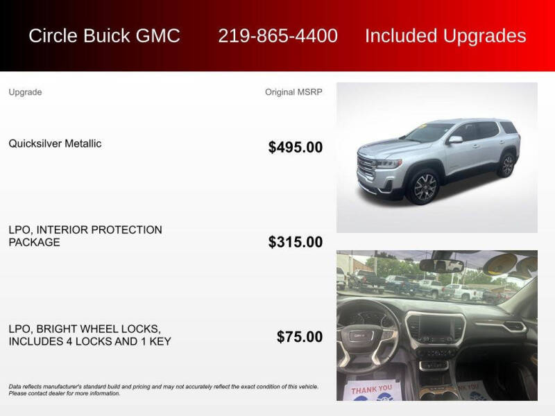 2020 GMC Acadia SLE