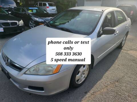 2007 Honda Accord for sale at Emory Street Auto Sales and Service in Attleboro MA