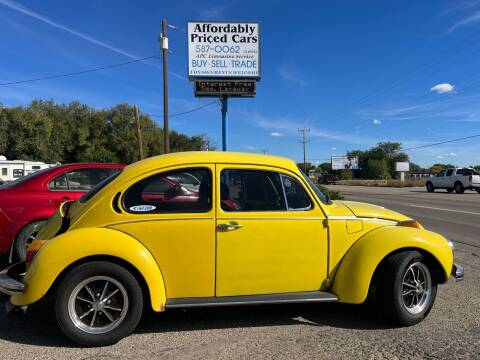 1973 Volkswagen Super Beetle for sale at AFFORDABLY PRICED CARS LLC in Mountain Home ID