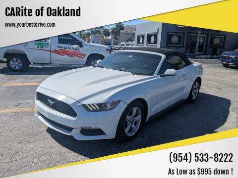 2015 Ford Mustang for sale at CARite of Oakland in Oakland Park FL