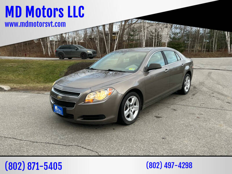 2011 Chevrolet Malibu for sale at MD Motors LLC in Williston VT