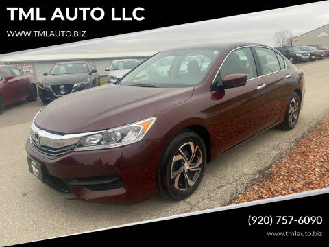 2017 Honda Accord for sale at TML AUTO LLC in Appleton WI