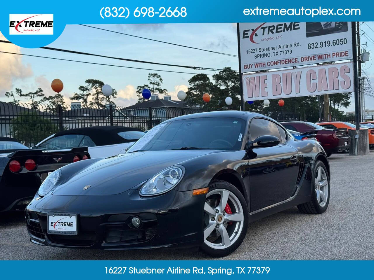 Black 2007 Porsche Cayman S S 2dr Coupe 1
