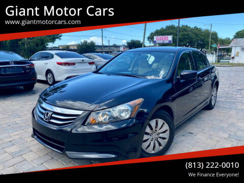 2012 Honda Accord for sale at Giant Motor Cars in Tampa FL