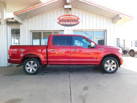 2017 Ford F-150 for sale at Motorsports Unlimited in McAlester OK