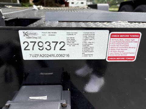 2024 Kaufman Full Tilt Single Car