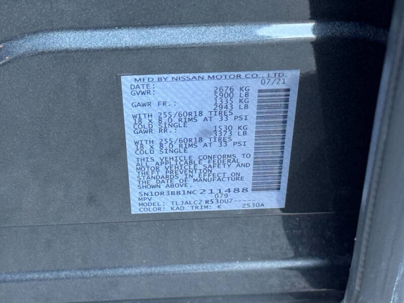 2022 Nissan Pathfinder SV