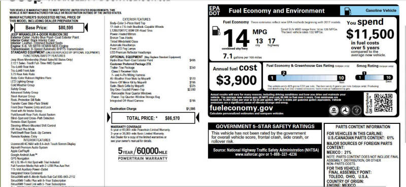 2023 Jeep Wrangler Rubicon 392 20th Anniversary