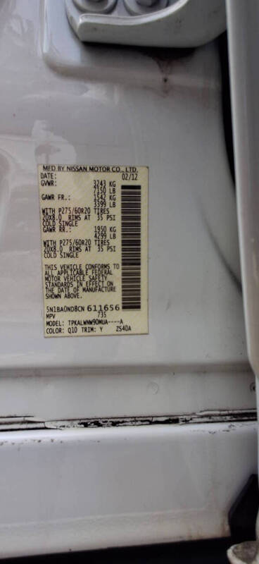 2012 Nissan Armada Platinum
