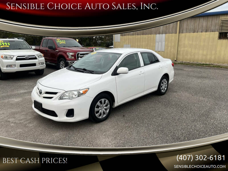 2013 Toyota Corolla for sale at Sensible Choice Auto Sales, Inc. in Longwood FL