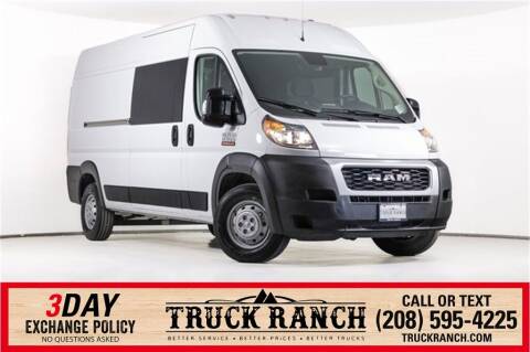 2021 RAM ProMaster Cargo for sale at Truck Ranch in Twin Falls ID