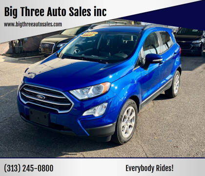 2020 Ford EcoSport for sale at Big Three Auto Sales inc in Detroit MI