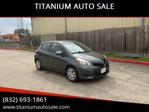 2014 Toyota Yaris for sale at TITANIUM AUTO SALE in Houston TX