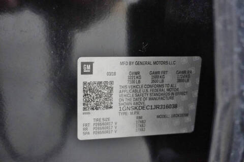 2018 Chevrolet Tahoe Police