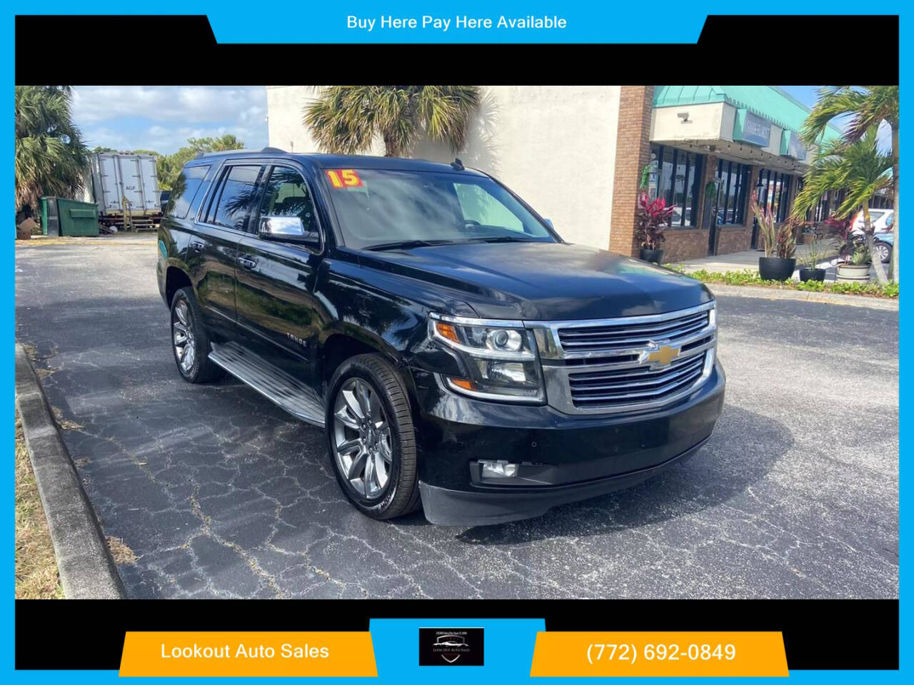 2015 Chevrolet Tahoe for sale at Lookout Auto Sales in Stuart, FL