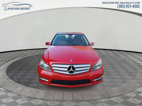 2013 Mercedes-Benz C-Class for sale at AVENTURA CAR DEALER INC in Miami Beach FL