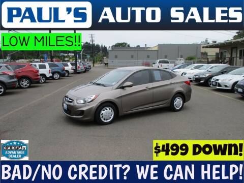 2014 Hyundai Accent for sale at Paul's Auto Sales in Eugene OR
