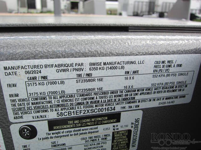 2025 BWISE Equipment EH20-14-HD