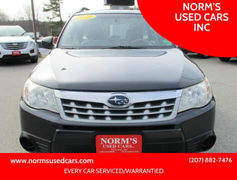 2012 Subaru Forester for sale at NORM'S USED CARS INC in Wiscasset ME