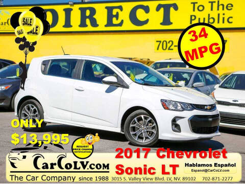 2017 Chevrolet Sonic for sale at The Car Company in Las Vegas NV