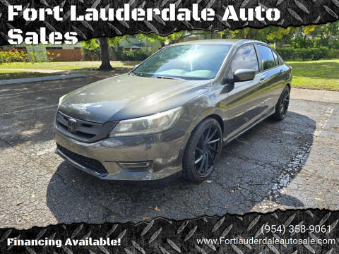 2013 Honda Accord for sale at Fort Lauderdale Auto Sales in Fort Lauderdale FL