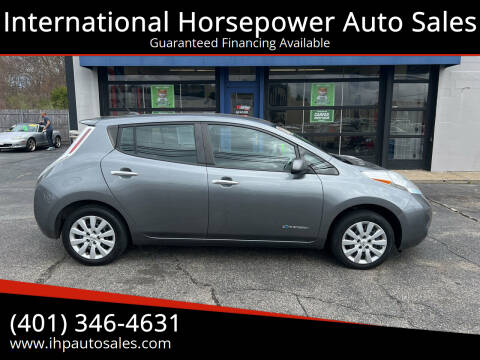 2015 Nissan LEAF for sale at International Horsepower Auto Sales in Warwick RI