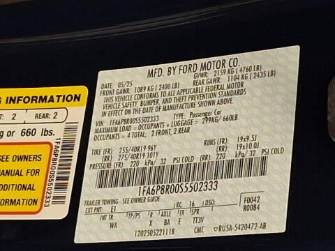 2025 Ford Mustang Dark Horse