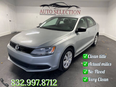 2012 Volkswagen Jetta for sale at Auto Selection Inc. in Houston TX