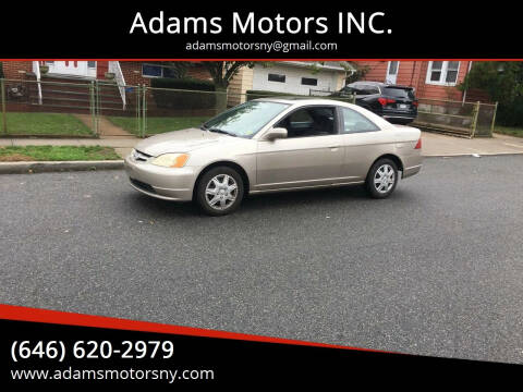 2002 Honda Civic for sale at Adams Motors INC. in Inwood NY