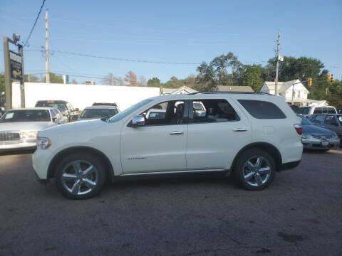 2012 Dodge Durango for sale at RIVERSIDE AUTO SALES in Sioux City IA