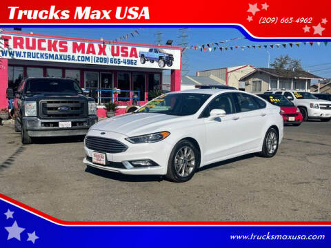 2017 Ford Fusion for sale at Trucks Max USA in Manteca CA