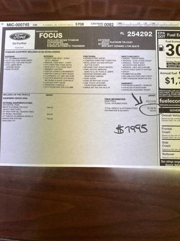 2015 Ford Focus Titanium