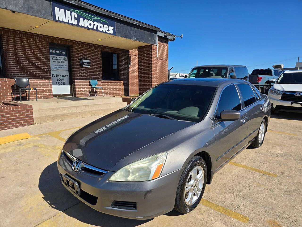 2006 Honda Accord for sale at Mac Motors in Arlington, TX