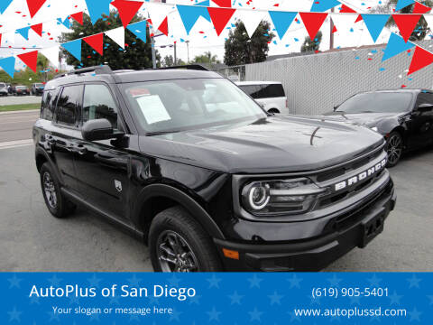 2022 Ford Bronco Sport for sale at AutoPlus of San Diego in Spring Valley CA