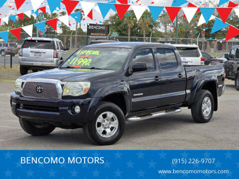 2005 Toyota Tacoma for sale at BENCOMO MOTORS in El Paso TX