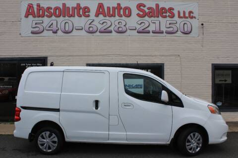 2013 Nissan NV200 for sale at Absolute Auto Sales in Fredericksburg VA