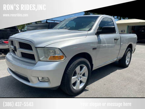 2012 RAM 1500 for sale at RON'S RIDES,INC in Bunnell FL